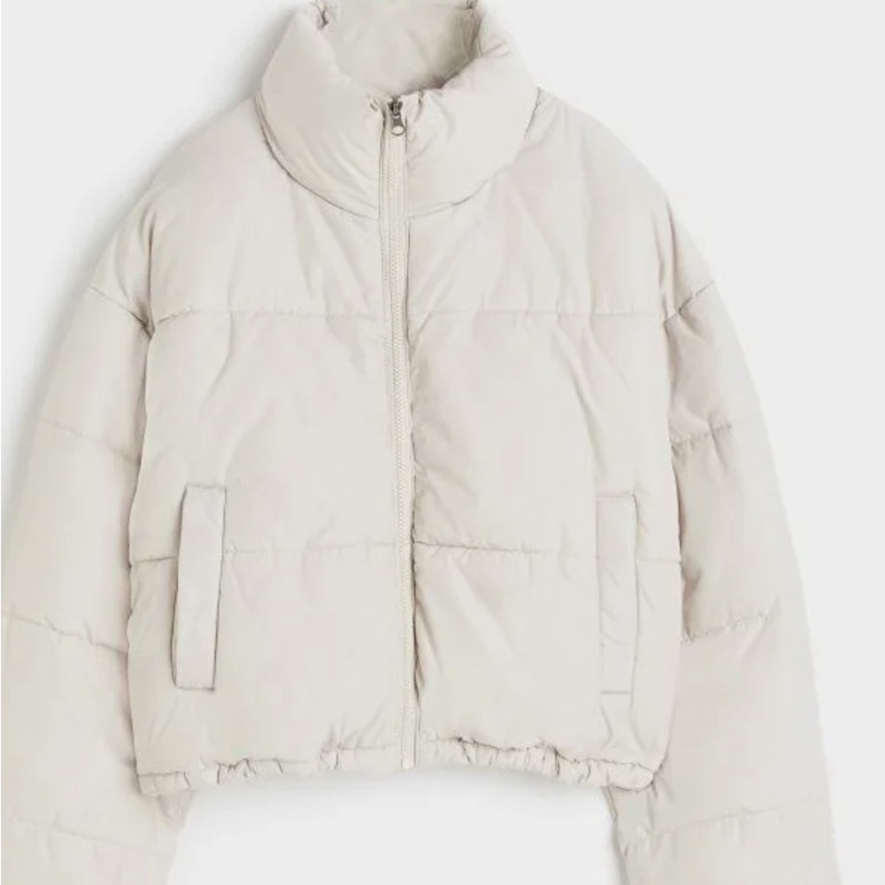 Crop puffer jacket